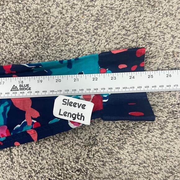 LILLY PULITZER Women's 8 Reef Me Up Joycee Button Resort Tropical Fish Art Shirt - Picture 9 of 10